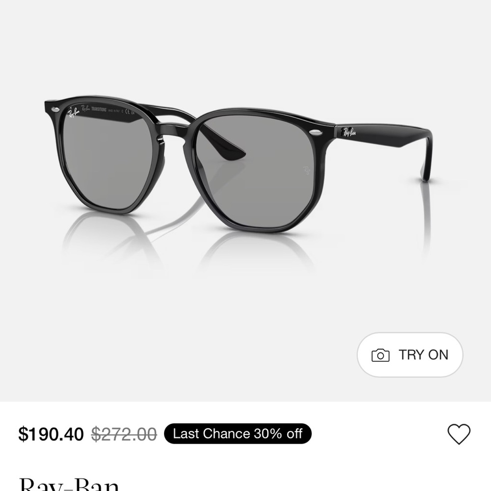 Ray-Ban Transitioning Black Glasses